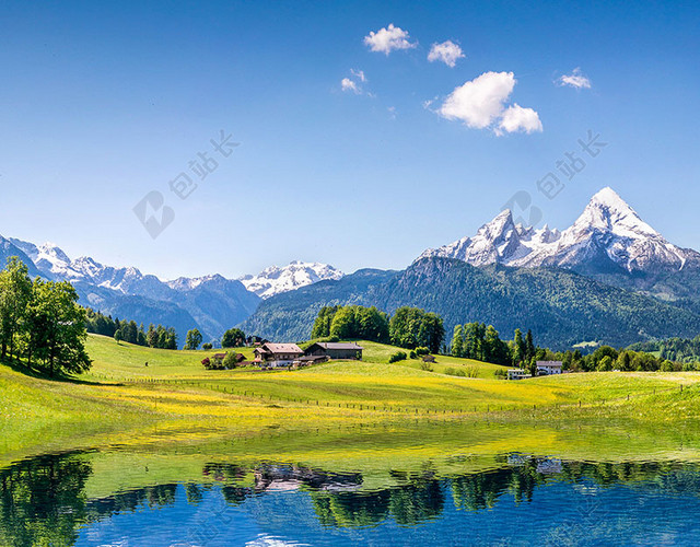 自然山水背景