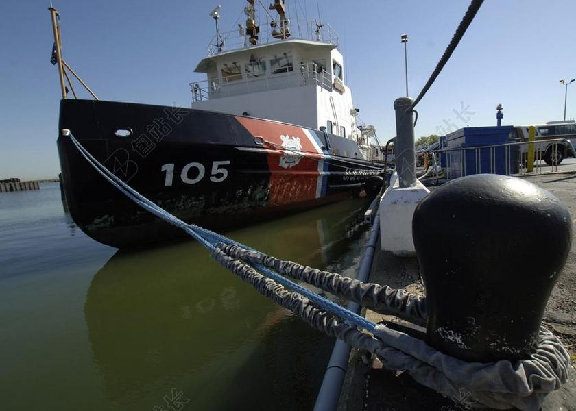 船舶 海岸警卫队 捆绑 坞站 码头 端口 克利夫兰 俄亥俄州