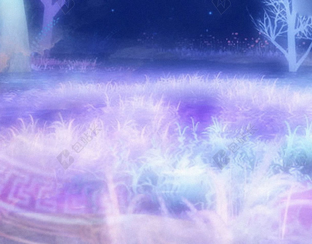 彩色水彩森林H5背景