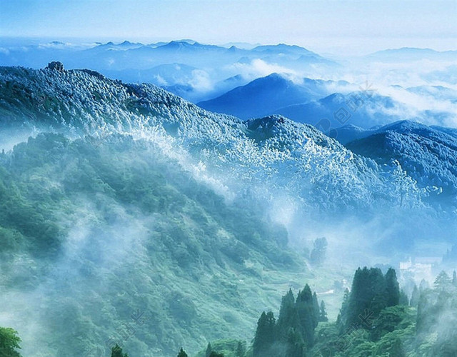 森林 山水风景H5背景