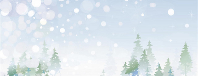雪景雪乡背景BANNER海报