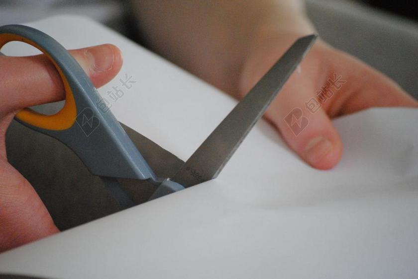 手 剪刀 切 设备 工具 白 时尚 工作 金属 切割