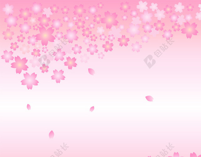 粉色樱花背景图
