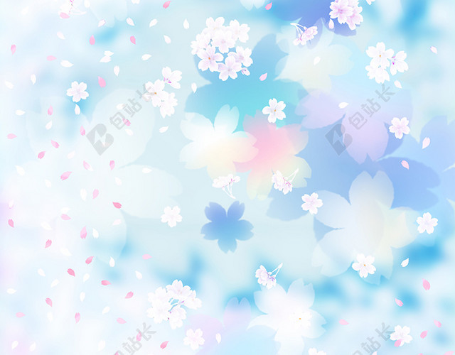 淡雅樱花背景