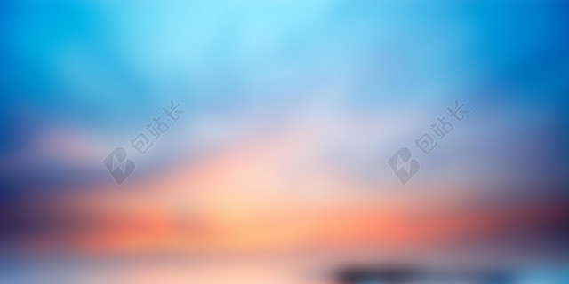 炫彩黄昏模糊背景