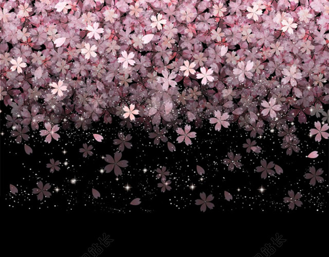 浪漫樱花背景图