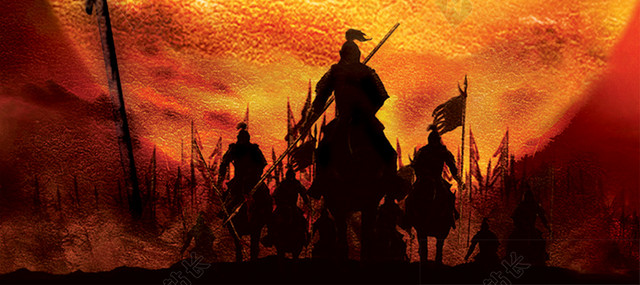 招兵买马中国风背景