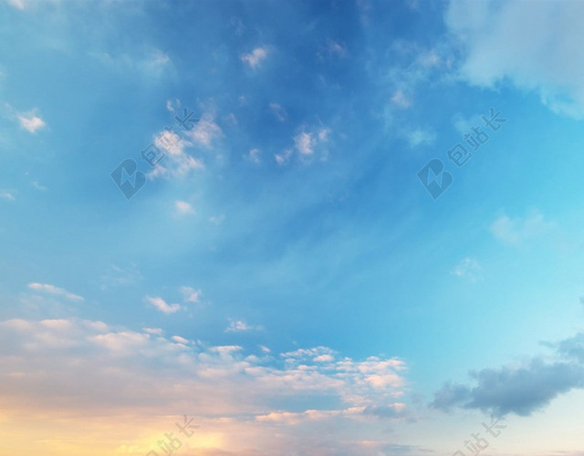 梦幻大海天空蓝色背景