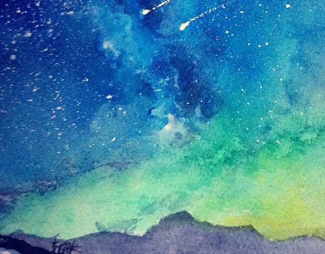 彩色星空H5背景
