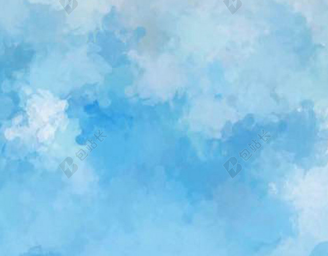 蓝色天空白色云彩H5背景