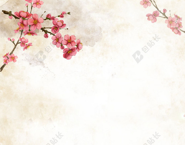 唯美梅花背景图
