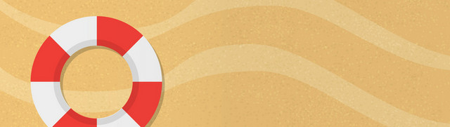 夏季度假游泳圈BANNER