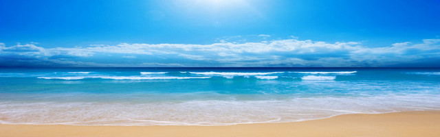 大海沙滩 背景 BANNER