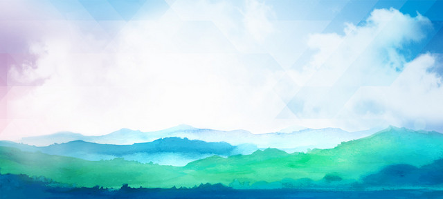 中国风水墨山水风景海报BANNER