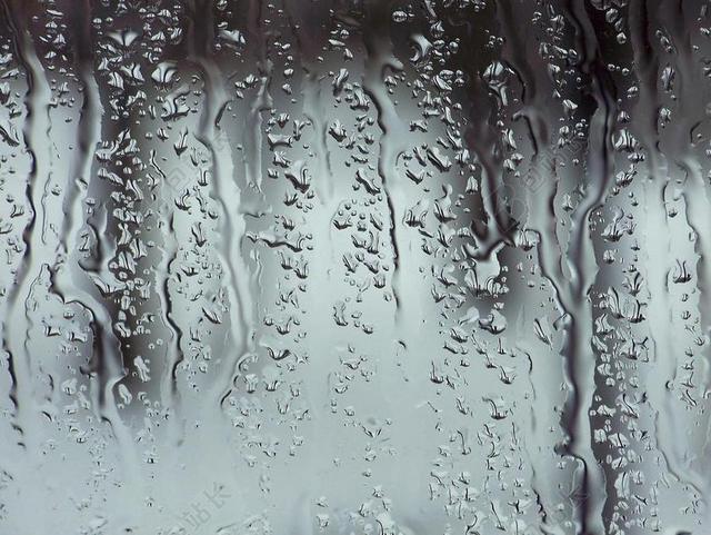 雨 雨点 窗口 玻璃 玻璃 湿 雨滴 下降 水滴 灰色