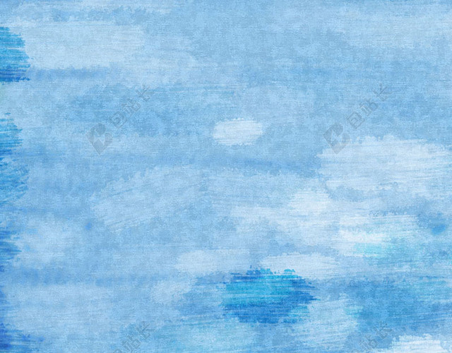 蓝色手绘笔刷纹理背景