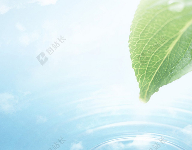 清新水滴背景