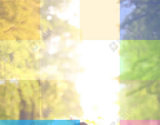 文艺文字彩色几何H5背景