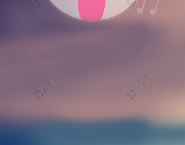 卡通唱歌背景