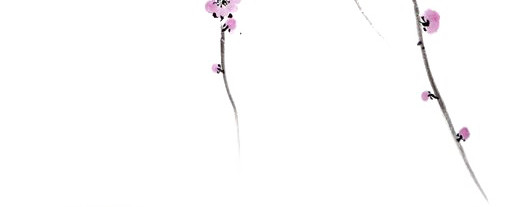 水墨桃花