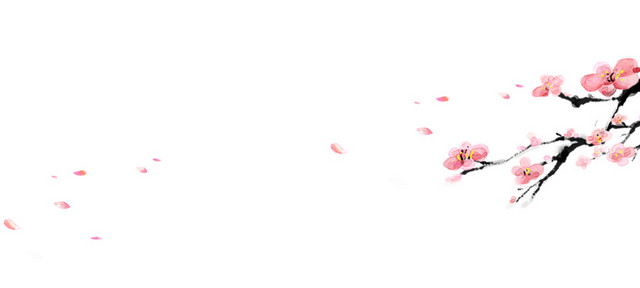 手绘桃花