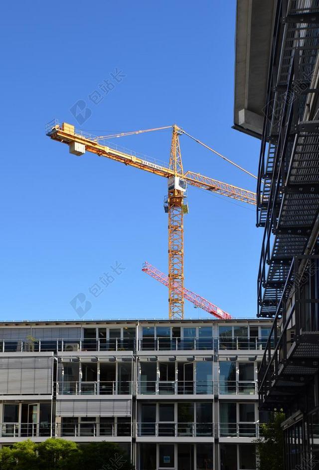 网站 起重机 脚手架 建筑施工 行动 自由的天空 噪音污染