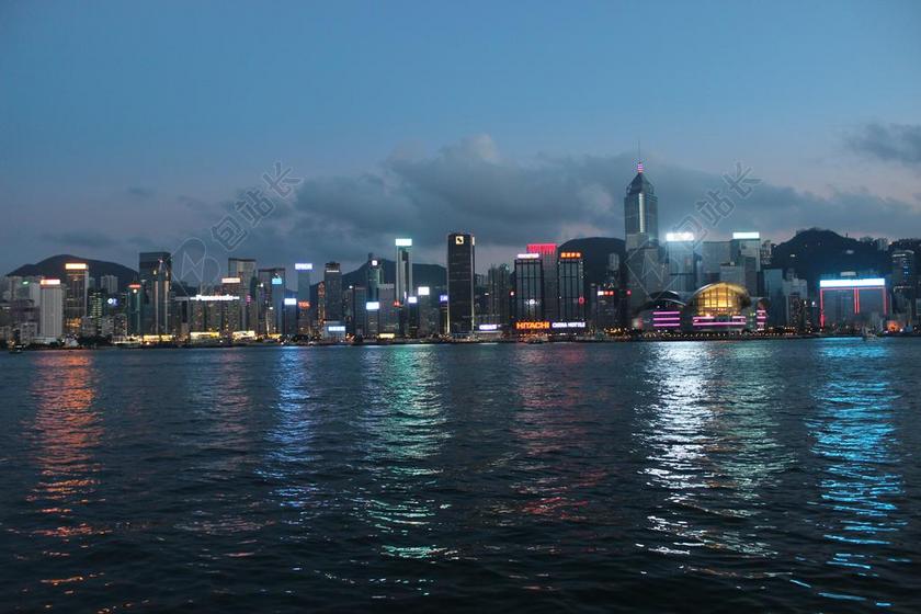 香港 维多利亚湾 夜景