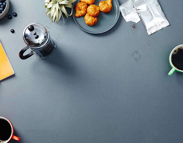 清新文艺淡雅简约食品背景