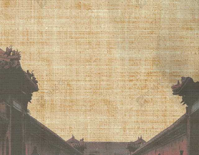 中国风天地古城墙H5背景素材
