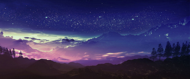 梦幻星空星光背景