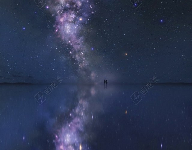 绝美星空摄影H5背景