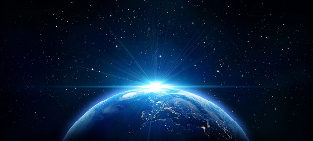 炫酷宇宙之光海报背景