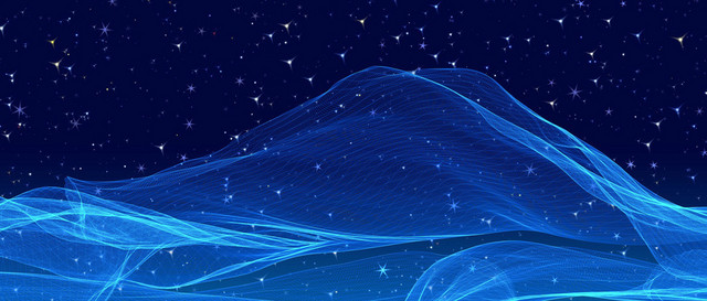 星星蓝纱背景图