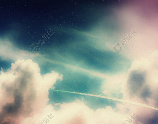 动漫科幻天空背景