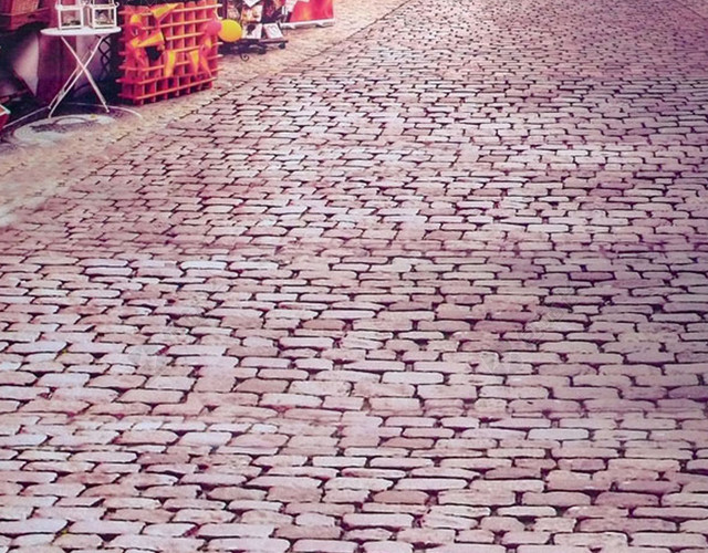 欧式小镇街道H5背景素材