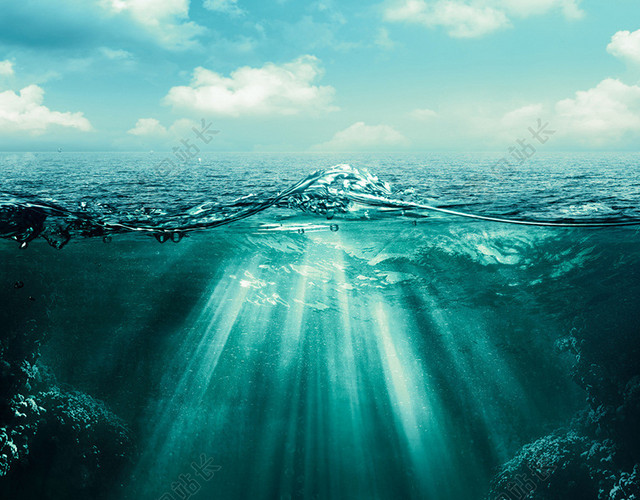 清新水下背景