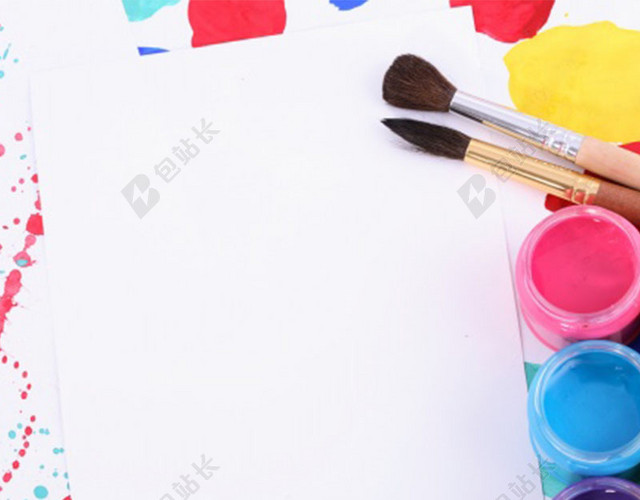 简约文具背景图