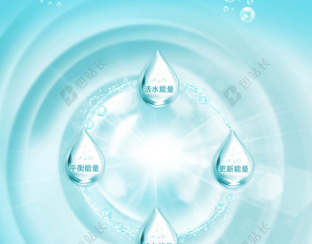 简约清新水滴背景图