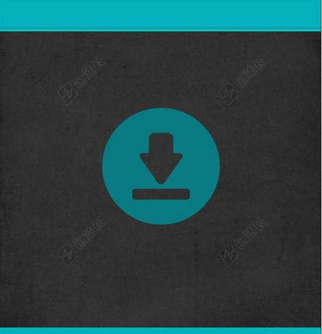蓝黑色互联网清新下载LOGO背景图片