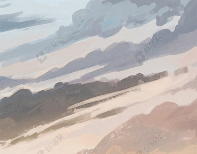 手绘油画H5背景