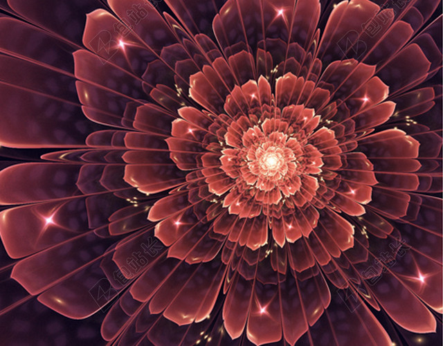 3D火焰之花H5背景图