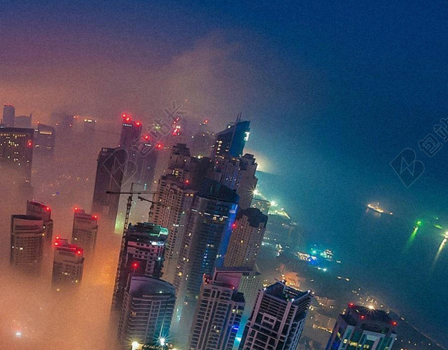 都市夜景H5背景