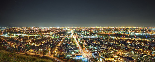 城市唯美夜景背景