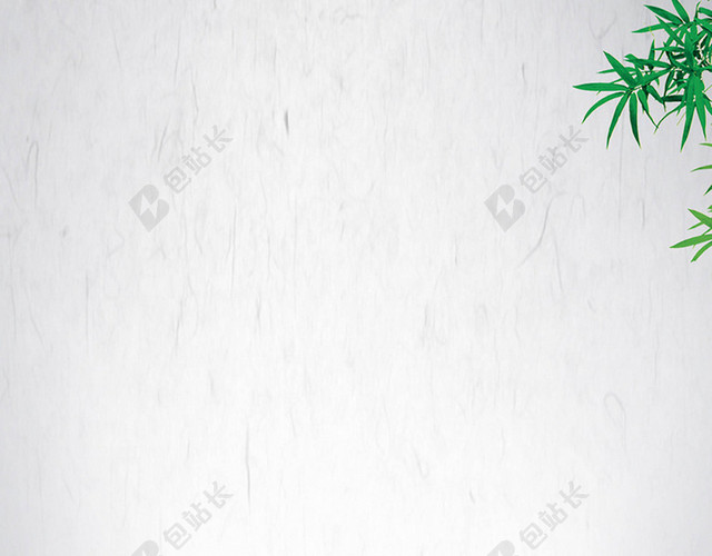 简约玫瑰花瓣绿色竹子背景