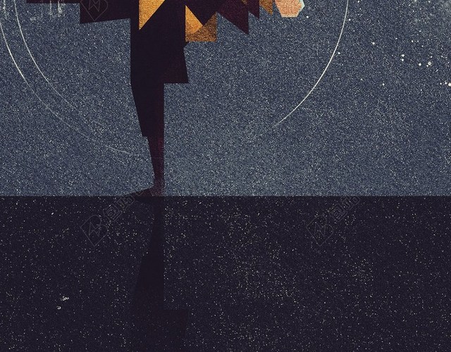 抽象艺术插画H5背景