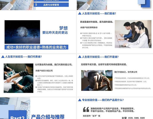 灰色简约风销售流程及常见违规行为工作总结PPT模板