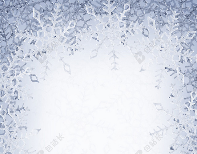 圣诞节雪花H5背景素材