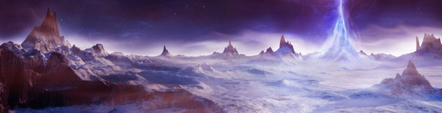 科幻山石光柱背景