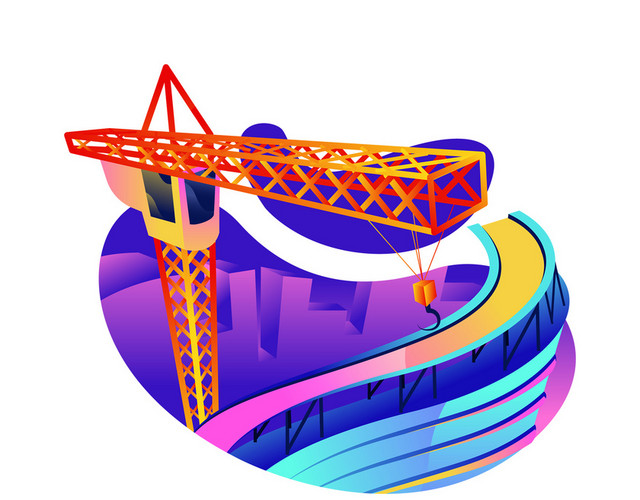 扁平等距插画风格矢量图形图标素材