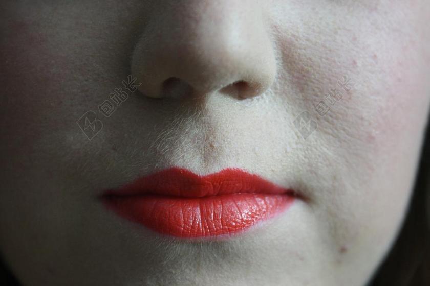 嘴唇 口 口红 红色 橙色 血橙 傻笑 和平 性感 美
